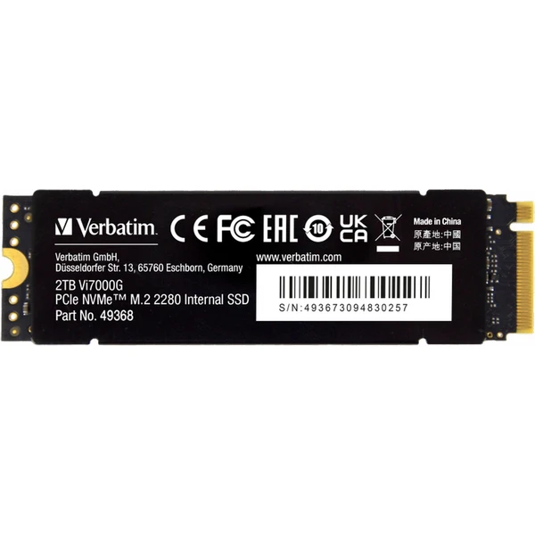 VERBATIM SSD Vi7000G Internal PCIe NVMe M.2 SSD 2TB - SSD - Obrázok X863000O01
