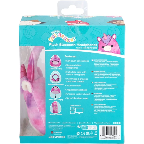 Lazerbuilt bezdrôtové slúchadlá Squishmallows - Lola (plyšové) - Slúchadlá - Obrázok X8BG000K01