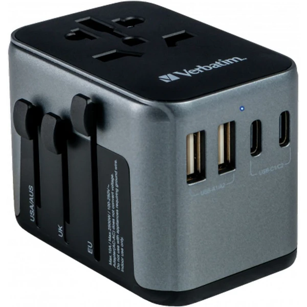 VERBATIM Universal Travel Adapter UTA-03 Cestovný adaptér - Zásuvky - Obrázok X953000O01