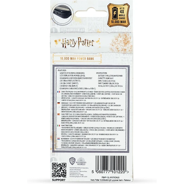 Lazerbuilt svietiaca powerbanka Harry Potter - Patronus 10000 mAh - Powerbanky - Obrázok X97H000K01
