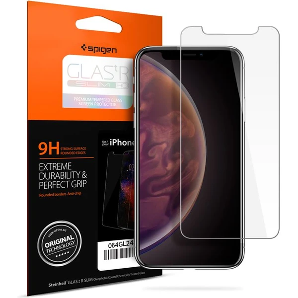 Spigen Glass GLAS TR Slim HD ochranné sklo pre iPhone 11/iPhone XR - Ochranné fólie a sklo - Hlavný obrázok