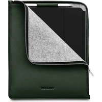 Woolnut kožené puzdro Folio iPad Pro 12,9"/iPad Pro 13"/iPad Air 13" tmavozelené - Puzdra