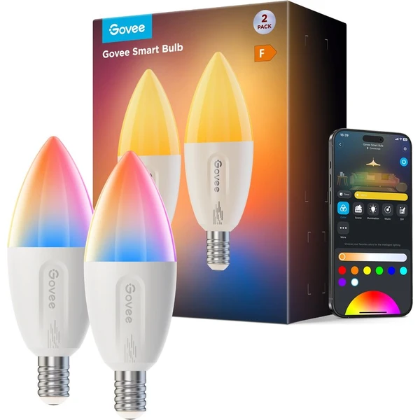 Govee Smart žiarovka RGBWW 5W-50W 400lm E14 Long Life 2ks Matter - Žiarovky - Hlavný obrázok