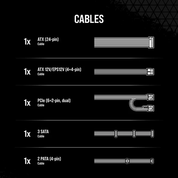 Corsair CX550 550W - Zdroje - Obrázok X9RK000K01