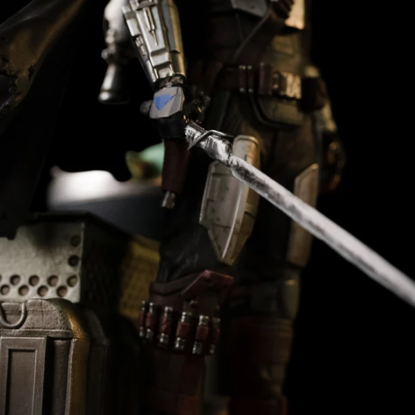 Soška Iron Studios Art Scale 1/10 SW: Mandalorian - Din Djarin a Grogu 21,3 cm - Sochy a sošky - Obrázok X9Z9000K01