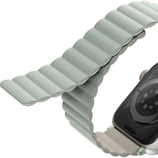 UNIQ Revix obojstranný remienok pre Apple Watch 49/46/45/44/42mm Sage (šedozelený/béžový) - Remienky - Obrázok XA3WF00101