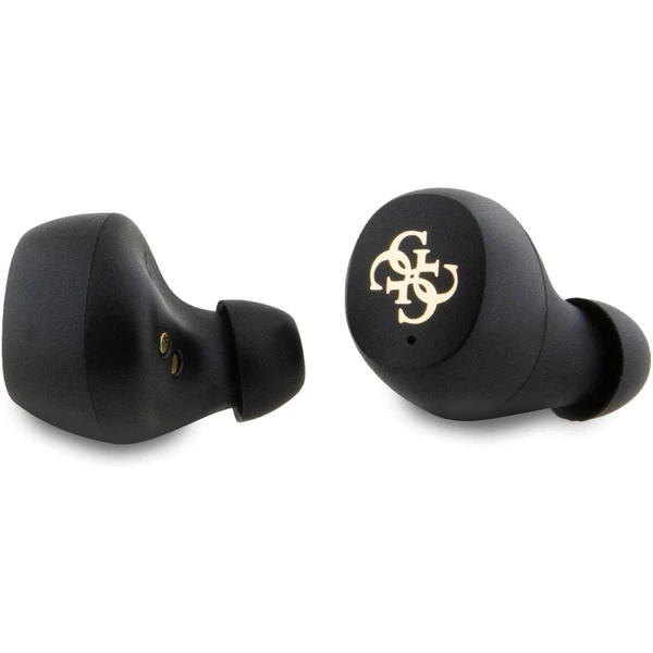 Guess True Wireless 4G PU Metal Logo BT5.3 Stereo Earphones čierne - Slúchadlá - Obrázok XA52000N01