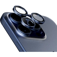 PanzerGlass HoOps ochranné krúžky Apple iPhone 16 Pro/16 Pro Max/15 Pro/15 Pro Max - modrý titán - Ochranné fólie a sklo