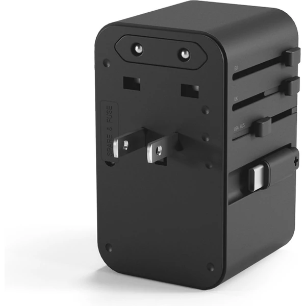 Epico UltraBoost GaN 70W univerzálny cestovný adaptér EU70 titánový - Nabíjačky - Obrázok XADE000L01