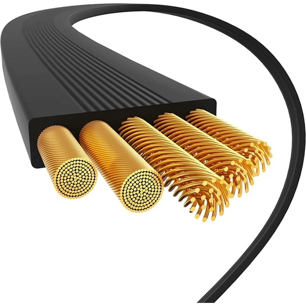 Dátový kábel Baseus Free2Draw mini USB-C/USB-C 1m 100W čierny - Káble - Obrázok XAGE000L01