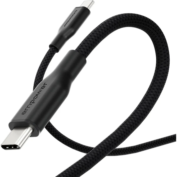 PanzerGlass USB-C/USB-C napájací kábel 60W 2m čierny - Káble a redukcie - Obrázok XB3J000K01