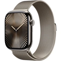 Apple Watch 49/46/45/44mm prírodný milánsky ťah S/M - Remienky