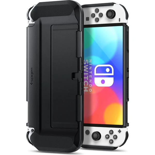 Spigen Thin Fit ochranný kryt pre Nintendo Switch OLED čierny - Puzdra - Obrázok XBK4G00101