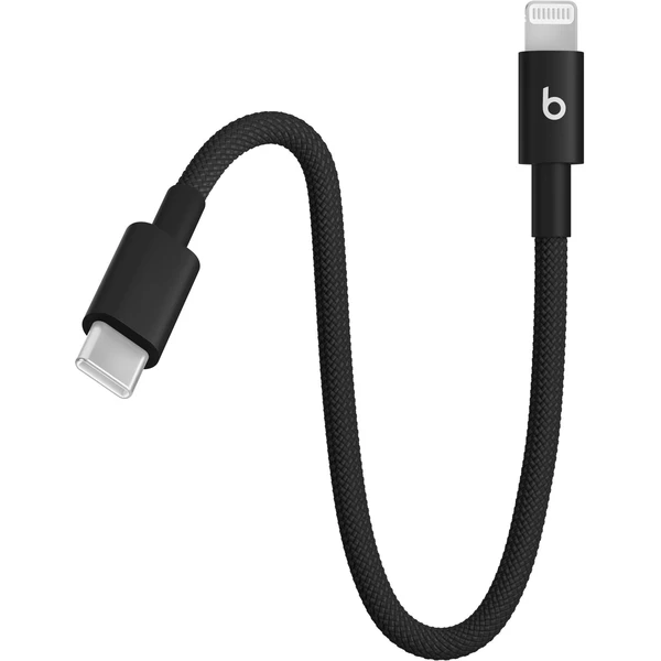 Apple Beats USB-C/Lightning napájací kábel 20cm sýto čierny - Káble a redukcie - Obrázok XBRF000N01