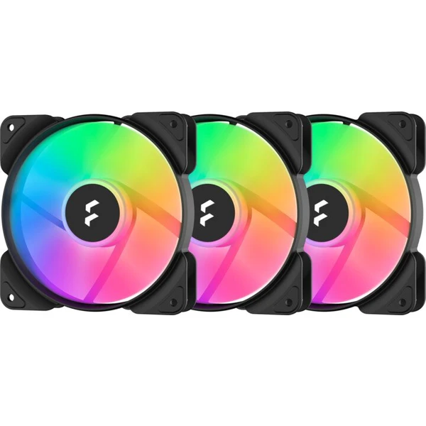 Fractal Design Aspect 12 RGB PWM Black Frame 3-pack - Ventilátory pre PC - Hlavný obrázok