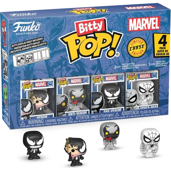 Funko Bitty POP! Marvel: Spider-Man - Venom 4 pack (Šanca na chase) - Funko POP! - Hlavný obrázok