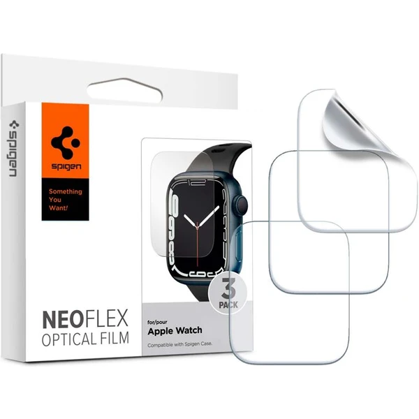 Spigen Film Neo Flex fólia na displej (3 ks) Apple Watch 45/44mm - Ochranné fólie a sklo - Obrázok XD3W600301