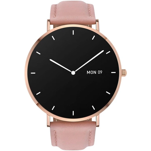 Garett Smartwatch Verona zlatá, ružový remienok - Inteligentné hodinky - Obrázok XDEM300401