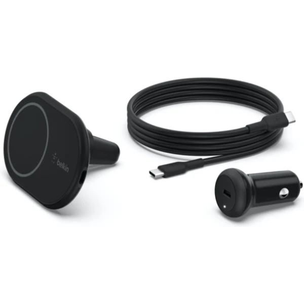 Belkin MagSafe Magnetic Wireless Car Charger (10W) držiak s nabíjaním čierny - Držiaky - Obrázok XDFPF00101