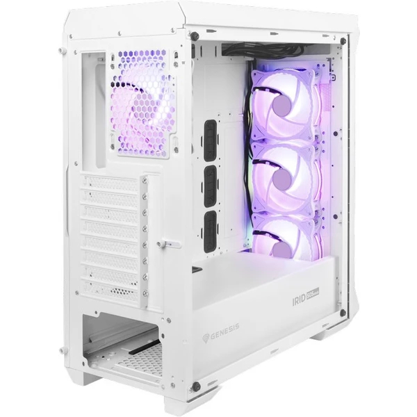 Genesis IRID 505 RGB biela - Počítačové skrine - Obrázok XDNY600301