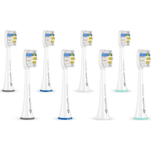 TrueLife SonicBrush UV Heads White Sensitive 8 Pack - Zubné kefky - Obrázok XDTG300401