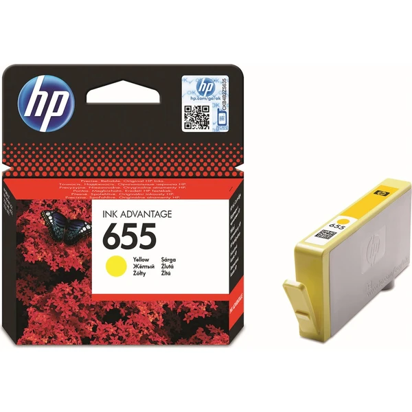 HP 655 originálna atramentová kazeta Advantage žltá - Cartridge - Hlavný obrázok