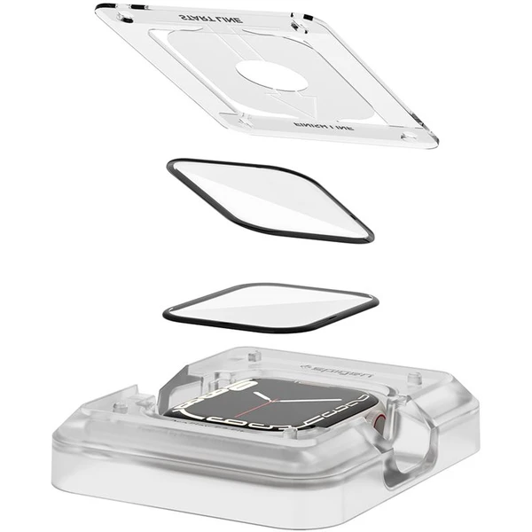 Spigen ProFlex EZ Fit 2 Pack sklo Apple Watch 9/8/7 (45mm) - Ochranné fólie a sklo - Obrázok XE3W600301