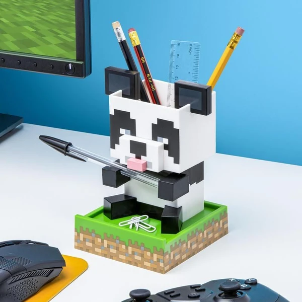 Stojanček na ceruzky Minecraft - Panda - Držiaky - Obrázok XEO7G00101