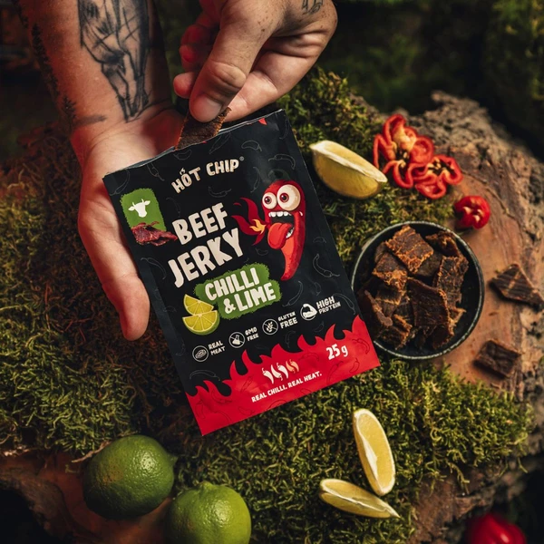 Jerky Hot-Chip - Chilli a Limetka 25 g - Potraviny - Obrázok XEUG000K01