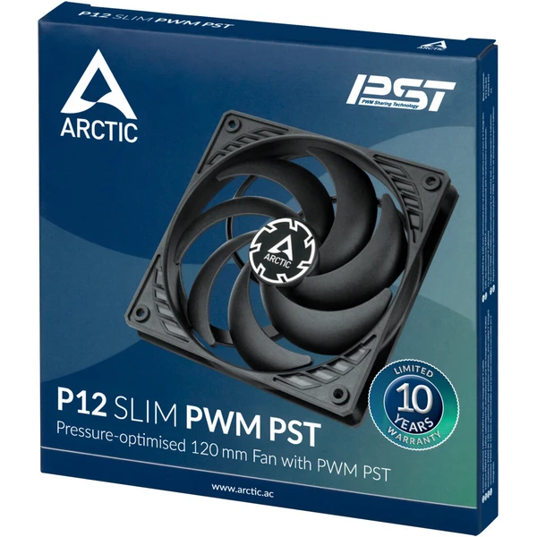 Arctic P12 SLIM PWM pst - Ventilátory pre PC - Obrázok XFQR600301