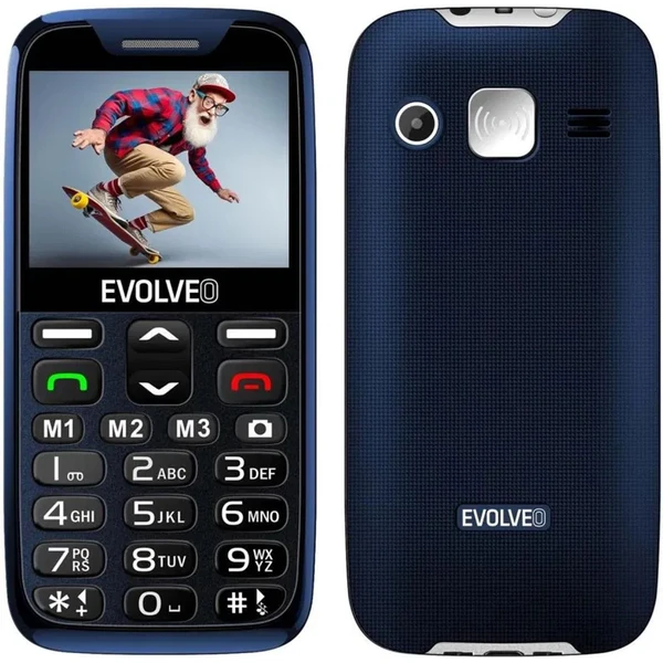 EVOLVEO EasyPhone XR mobilný telefón pre seniorov s nabíjacím stojanom modrá - Mobilné telefóny - Hlavný obrázok