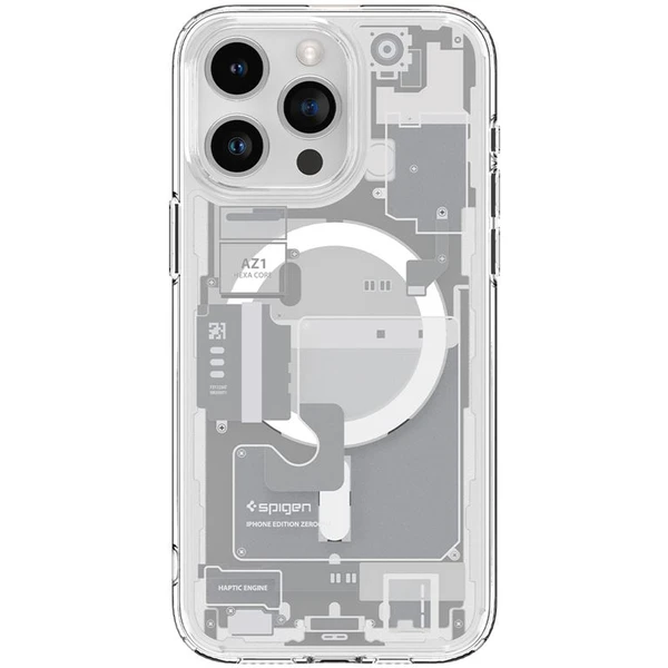 Spigen Ultra Hybrid MagFit kryt iPhone 15 Pro zero one biely - Puzdra - Obrázok XGHA000601