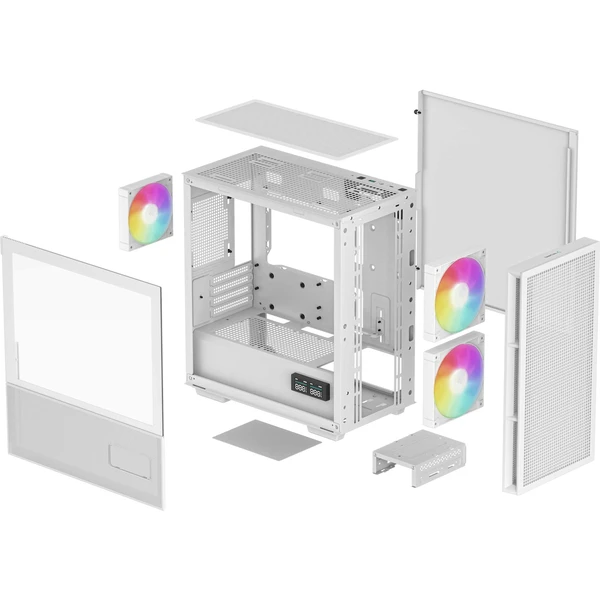 DEEPCOOL CH360 DIGITAL biela - Počítačové skrine - Obrázok XH2E000K01