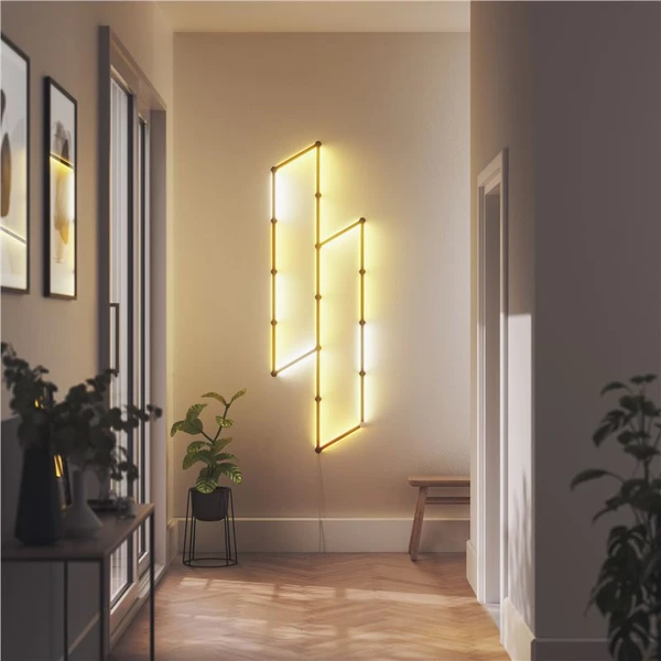 Nanoleaf Lines Skin 9 kusov čierna - Inteligentné osvetlenie - Obrázok XHURF00101