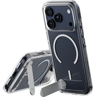 PanzerGlass® CARE Kickstand kryt s MagSafe Apple iPhone 17 Pro strieborný/biely - Puzdra