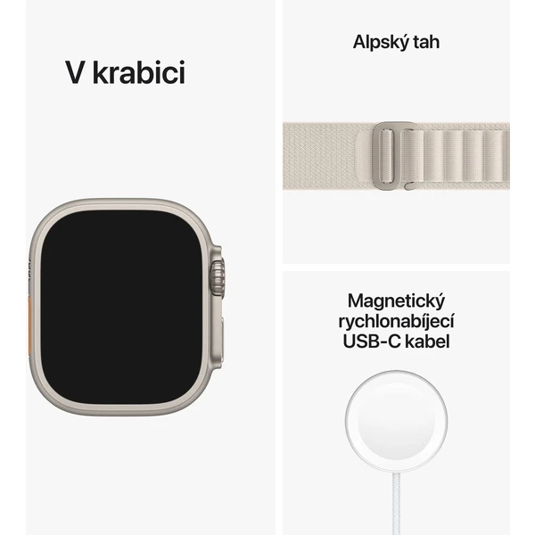 Apple Watch Ultra 49mm titánová (Ďalšia) - Inteligentné hodinky - Obrázok XJLG300401