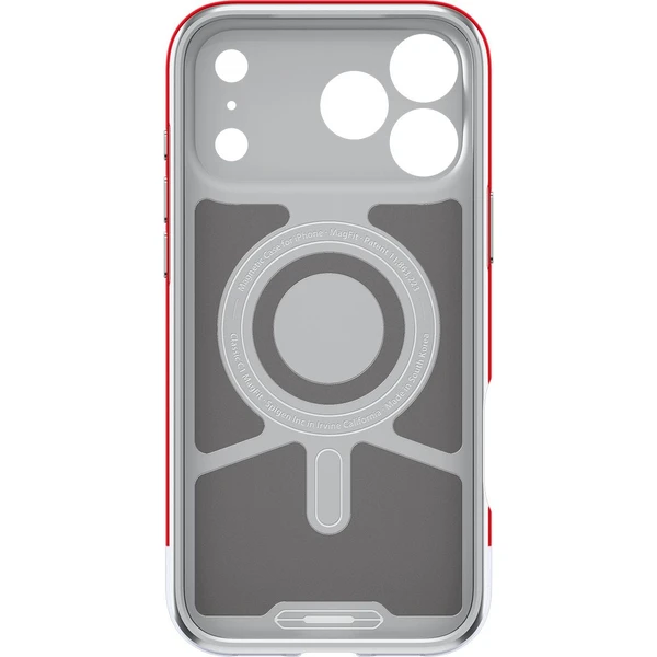 Spigen Classic C1 MagSafe kryt iPhone 17 Pro ruby - Puzdra - Obrázok XJMH000K01