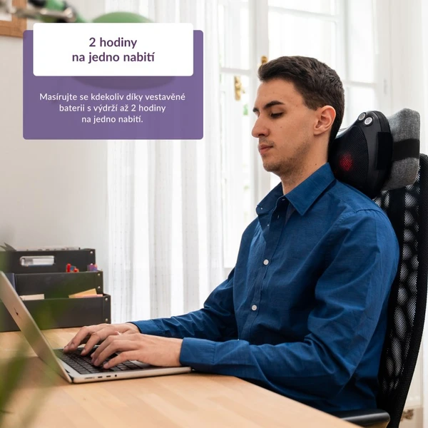 TrueLife RelaxBack B3 Charge masážny vankúš - Masážny prístroj - Obrázok XL42000N01