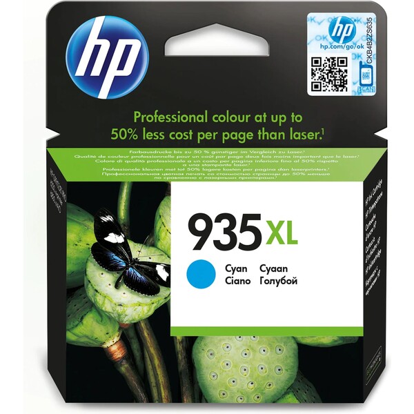 E-shop HP 935XL originálna atramentová kazeta s vysokou výťažnosťou azúrová