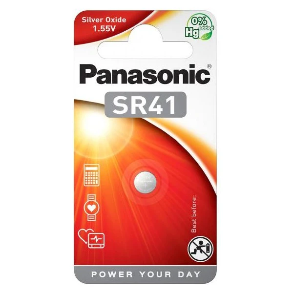 Panasonic SR41 striebrooxidová batéria do hodiniek (1ks) - Batérie - Hlavný obrázok