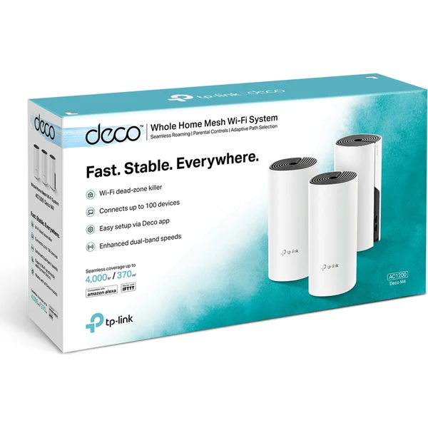 TP-Link Deco M4 mesh systém 1ks biely - Mesh systémy - Obrázok XLYN600301