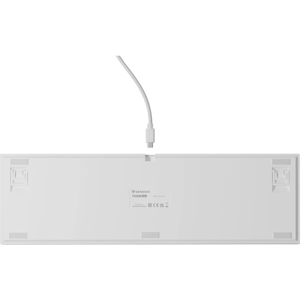 Genesis Thor 404 herná klávesnica Gateron Yellow Pro US biela - Klávesnice - Obrázok XNBE000K01