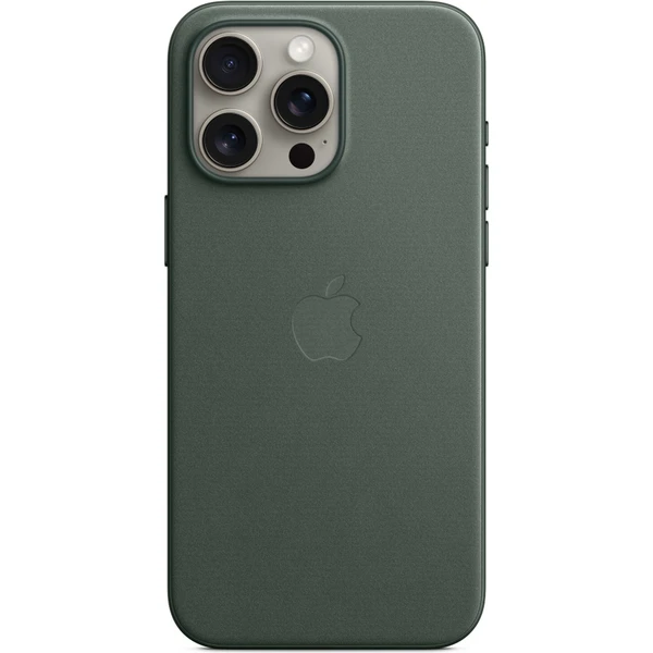 Kryt z tkaniny FineWoven s MagSafe na iPhone 15 Pro Max listovo zelený - Puzdra - Hlavný obrázok