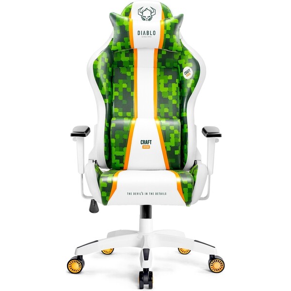 E-shop Diablo X-One 2.0 Craft Normal Size herné stoličky bielo-zelená