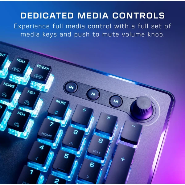 Turtle Beach Vulcan II Max herná klávesnica čierna - Klávesnice - Obrázok XOLI000K01
