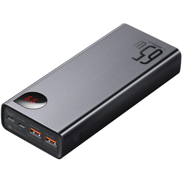 Baseus Power banka Adaman 20000 mAh 65W 2xUSB/USB-C PD čierna - Powerbanky - Obrázok XOS5000N01