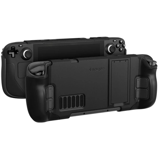 Spigen Thin Fit kryt s Kick Stand Steam Deck čierny - Puzdra - Obrázok XPN5000701