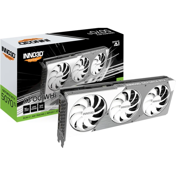 INNO3D NVIDIA GeForce RTX 5070 Ti X3 OC WHITE - Grafické karty - Obrázok XPWH000K01