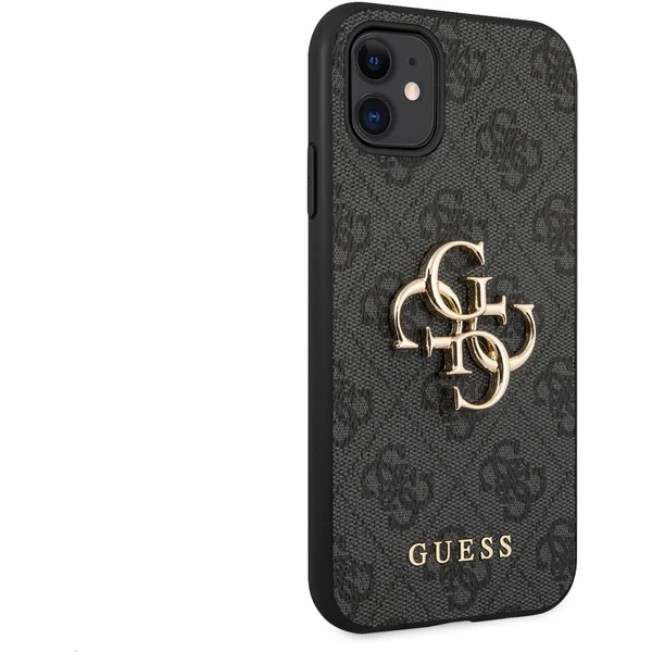 Guess PU 4G Metal Logo kryt iPhone 11 sivý - Puzdra - Obrázok XQ4O600301