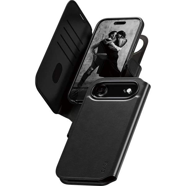 PanzerGlass® CARE Tango 2v1 Wallet púzdro s MagSafe Apple iPhone Air čierne - Puzdra - Hlavný obrázok